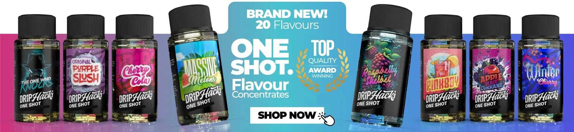 Buy One Shot Flavor Concentrates in Canada, best flavors in Canada.