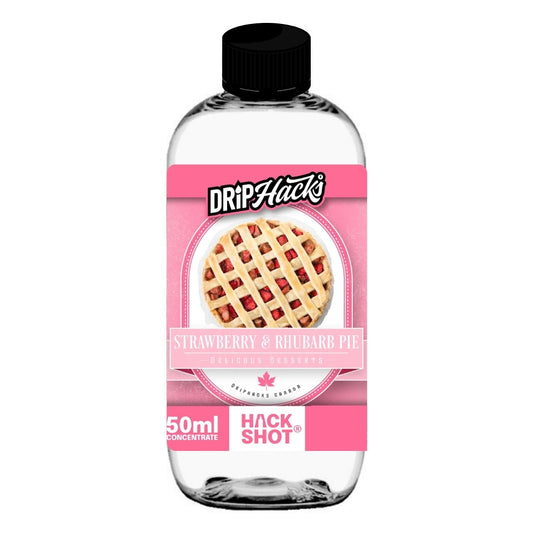 Strawberry Rhubarb Pie by Drip Hacks Flavors